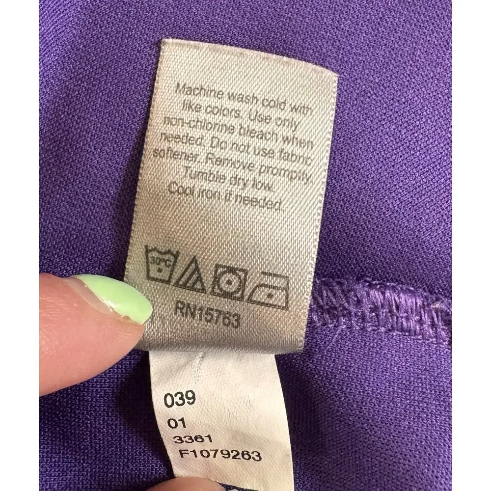 C9 Champion Duo Dry Women M Purple Ruched Full Zip Track Jacket Thumbholes Knit